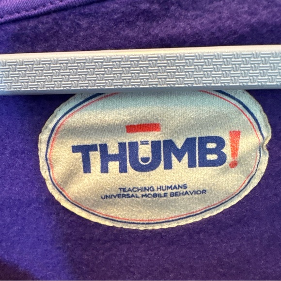 THUMB Purple Zip-Up Hoodie - Picture 4 of 6